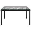 vidaXL 6 Piece Garden Lounge Set with Cushions Black PVC