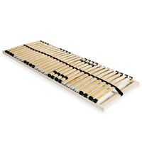 vidaXL Slatted Bed Base without Mattress with 28 Slats 7 Zones 90x200 cm,  vidaXL Slatted Bed Base without Mattress with 28 Slats 7 Zones 90x200 cm