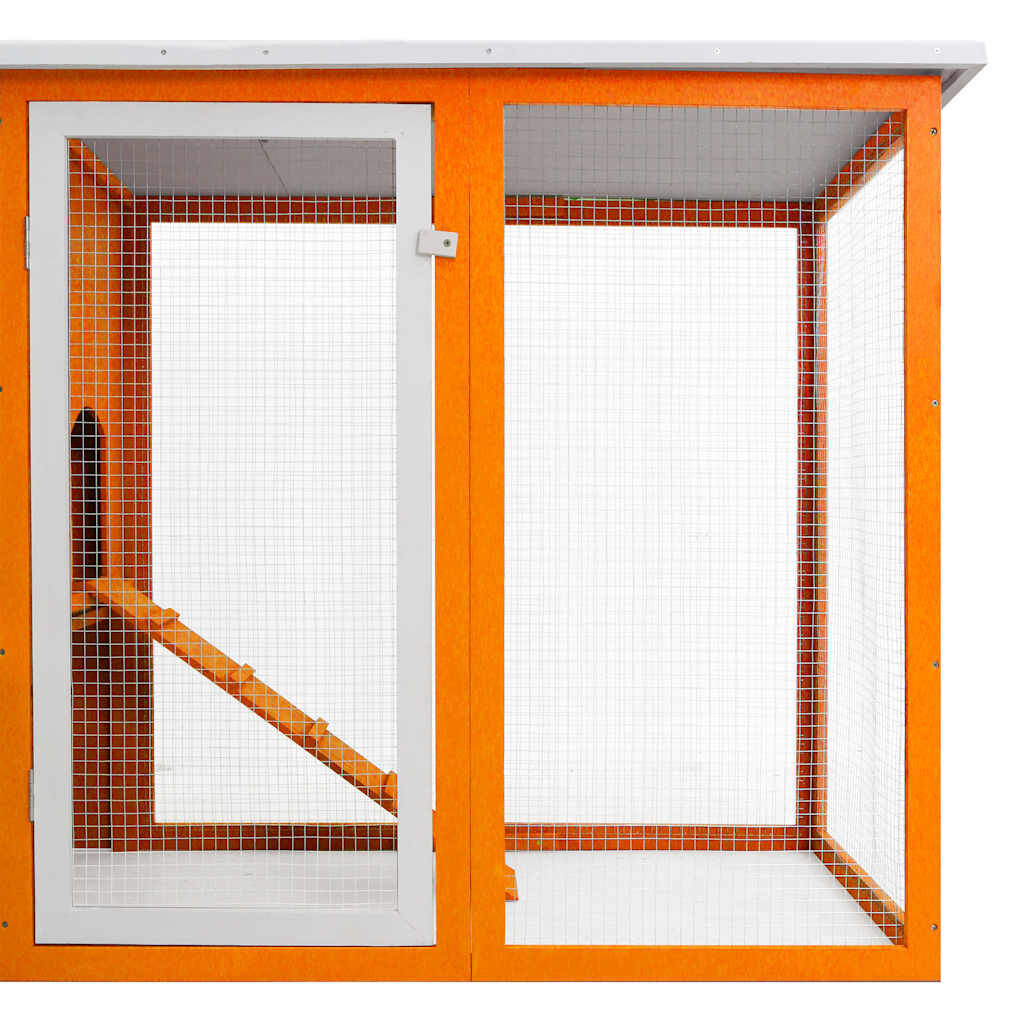 vidaXL Outdoor Chicken Cage Hen House with 1 Egg Cage Wood