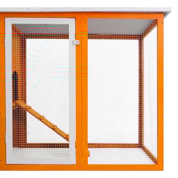 vidaXL Outdoor Chicken Cage Hen House with 1 Egg Cage Wood
