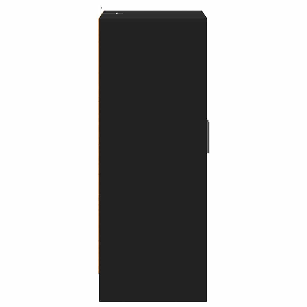 vidaXL Shoe Cabinet Black 60x35x92 cm Engineered Wood