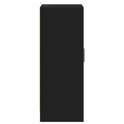 vidaXL Shoe Cabinet Black 60x35x92 cm Engineered Wood, black vidaXL Shoe Cabinet Black 60x35x92 cm Engineered Wood
