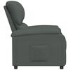 vidaXL Recliner Chair Dark Grey Fabric