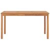 vidaXL 7 Piece Garden Dining Set 140x80 cm Solid Teak Wood