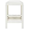 vidaXL Beverage Cart White 69x53x72 cm Plastic