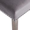 vidaXL Dining Chairs 6 pcs Grey Velvet