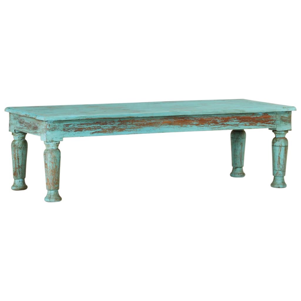 vidaXL Coffee Table 110x50x34 cm Solid Wood Reclaimed