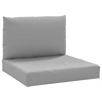 vidaXL Pallet Cushions 2 pcs Grey Oxford Fabric