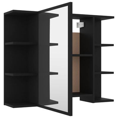 vidaXL 3 Piece Bathroom Furniture Set Black Engineered Wood, black vidaXL 3 Piece Bathroom Furniture Set Black Engineered Wood