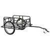 vidaXL Bike Trailer 130x73x48.5 cm Steel Black
