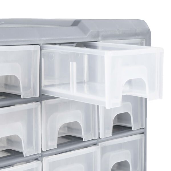 vidaXL Multi-drawer Organiser with 64 Drawers 52x16x37.5 cm