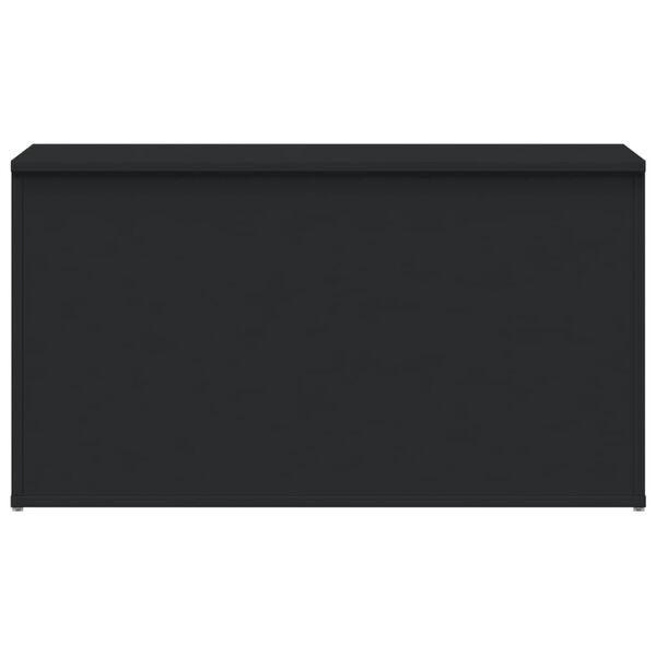 vidaXL Storage Chest Black 84x42x46 cm Engineered Wood