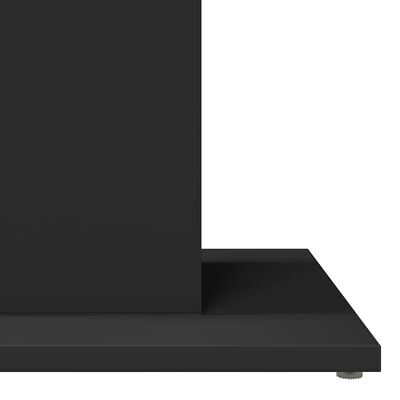 vidaXL Bistro Table Black 60x60x75 cm Engineered Wood, black vidaXL Bistro Table Black 60x60x75 cm Engineered Wood