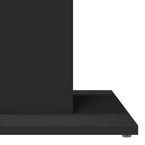 vidaXL Bistro Table Black 60x60x75 cm Engineered Wood