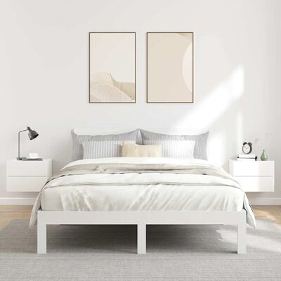 vidaXL Bedside Cabinets 2 pcs High Gloss White 40x30x30 cm Engineered Wood, high gloss white vidaXL Bedside Cabinets 2 pcs High Gloss White 40x30x30 cm Engineered Wood