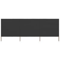 vidaXL 3-panel Wind Screen Fabric 400x160 cm Anthracite, anthracite vidaXL 3-panel Wind Screen Fabric 400x160 cm Anthracite