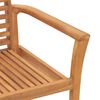 vidaXL Stacking Dining Chairs 2 pcs Solid Teak