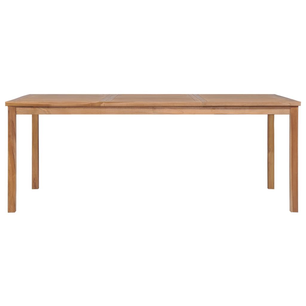 vidaXL 7 Piece Garden Dining Set Solid Teak Wood