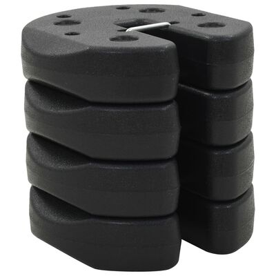 vidaXL Gazebo Weight Plates 4 pcs Black 220x50 mm Concrete,  vidaXL Gazebo Weight Plates 4 pcs Black 220x50 mm Concrete