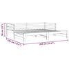 vidaXL Pull-out Day Bed without Mattress Honey Brown 2x(90x200)cm