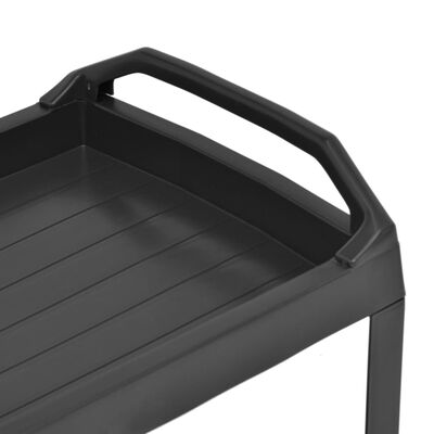 vidaXL Beverage Cart Anthracite 69x53x72 cm Plastic, anthracite vidaXL Beverage Cart Anthracite 69x53x72 cm Plastic