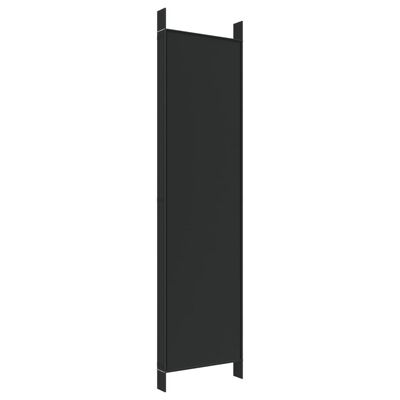 vidaXL 6-Panel Room Divider Black 300x200 cm Fabric, black vidaXL 6-Panel Room Divider Black 300x200 cm Fabric