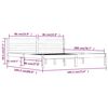 vidaXL Bed Frame without Mattress 180x200cm Super King Size