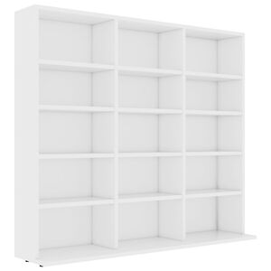 vidaXL CD Cabinet White 100x23x89.5 cm Engineered Wood