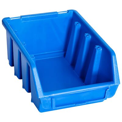 vidaXL Stacking Storage Bins 20 pcs Blue Plastic