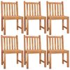 vidaXL 7 Piece Garden Dining Set Solid Wood Teak