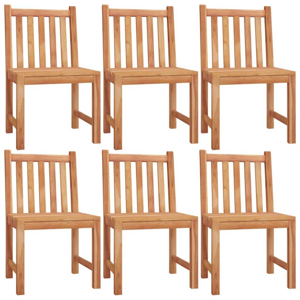 vidaXL 7 Piece Garden Dining Set Solid Wood Teak