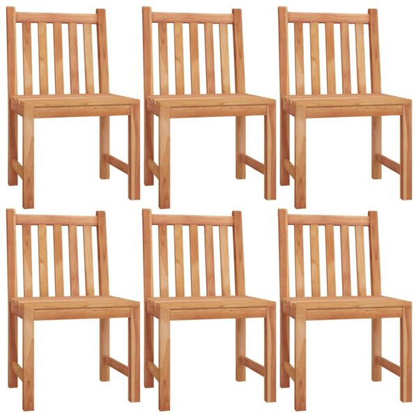 vidaXL 7 Piece Garden Dining Set Solid Wood Teak