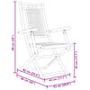 vidaXL Folding Garden Chairs 6 pcs 53x66x99 cm Bamboo