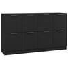 vidaXL Sideboards 2 pcs Black 60x30x70 cm Engineered Wood