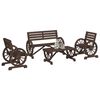 vidaXL 4 Piece Garden Lounge Set Solid Wood Fir