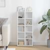 vidaXL CD Cabinets 2 pcs White 21x16x93.5 cm Engineered Wood
