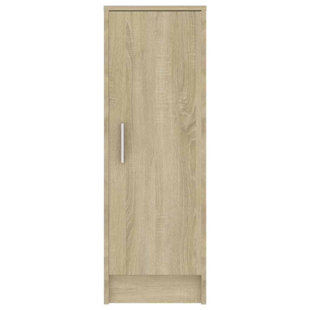 vidaXL Shoe Cabinet Sonoma Oak 32x35x92 cm Engineered Wood