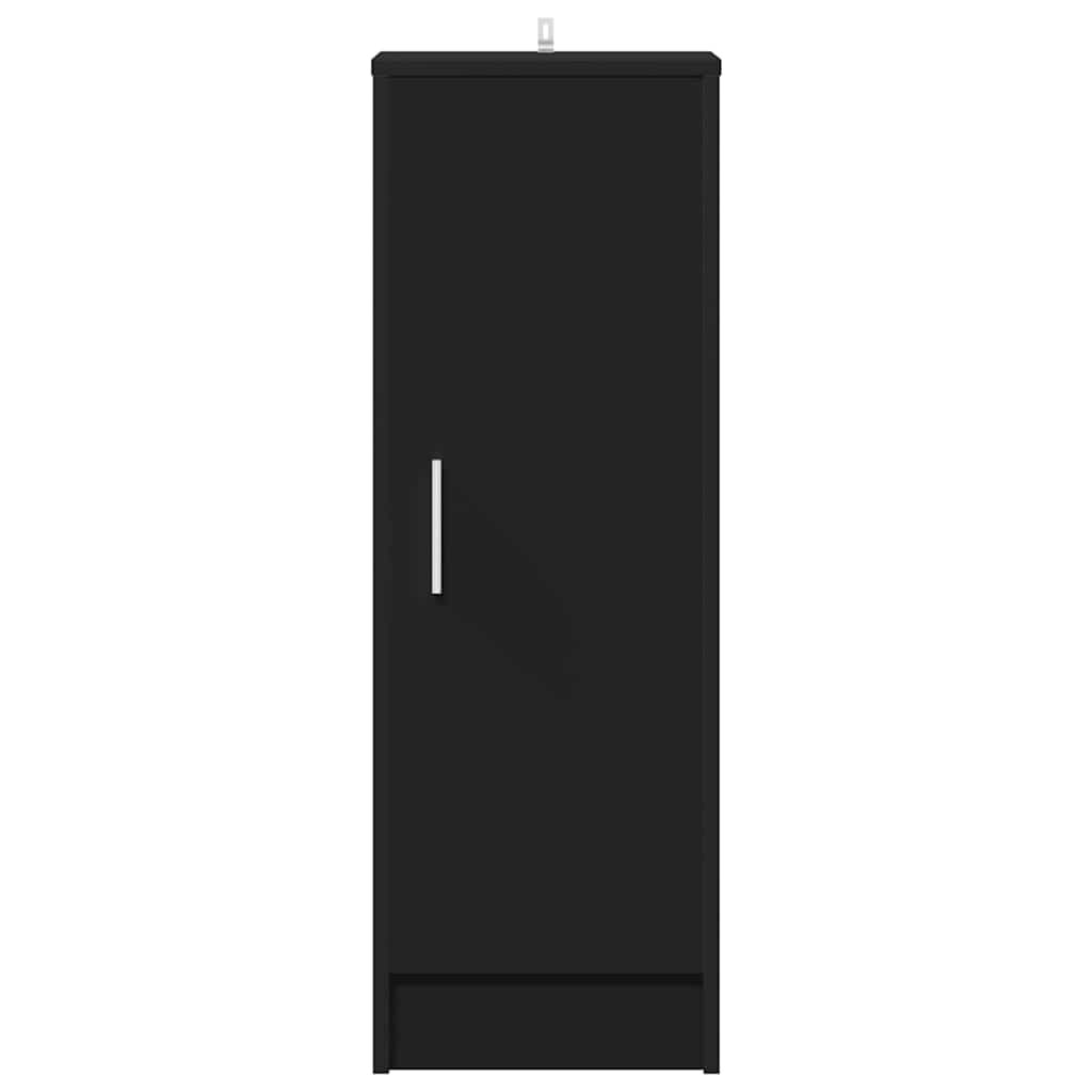 vidaXL Shoe Cabinet Black 32x35x92 cm Engineered Wood