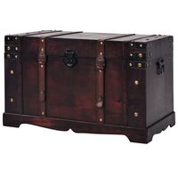vidaXL Vintage Treasure Chest Wood 66x38x40 cm,  vidaXL Vintage Treasure Chest Wood 66x38x40 cm