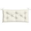 vidaXL Garden Bench Cushions 2 pcs Melange Cream 100x50x7 cm Fabric