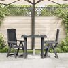 vidaXL Garden Table Anthracite 80x75x72 cm Plastic