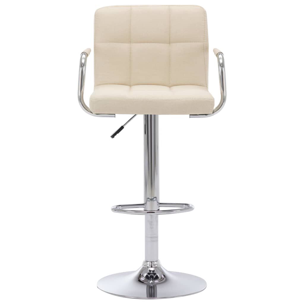 vidaXL Bar Stool Cream Fabric
