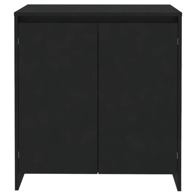 vidaXL Sideboard Black 70x41x75 cm Engineered Wood, black vidaXL Sideboard Black 70x41x75 cm Engineered Wood