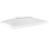 vidaXL 2-Tier Gazebo Top Cover 310 g/m&sup2; 4x3 m White