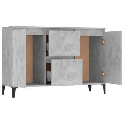 vidaXL Sideboard Concrete Grey 102x35x70 cm Engineered Wood, concrete grey vidaXL Sideboard Concrete Grey 102x35x70 cm Engineered Wood