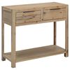 vidaXL Console Table 82x33x73 cm Solid Acacia Wood