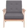 vidaXL Armchair Dark Grey Fabric
