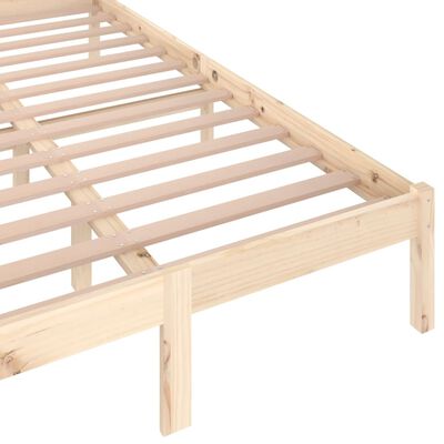 vidaXL Bed Frame without Mattress Solid Wood Pine 120x200 cm