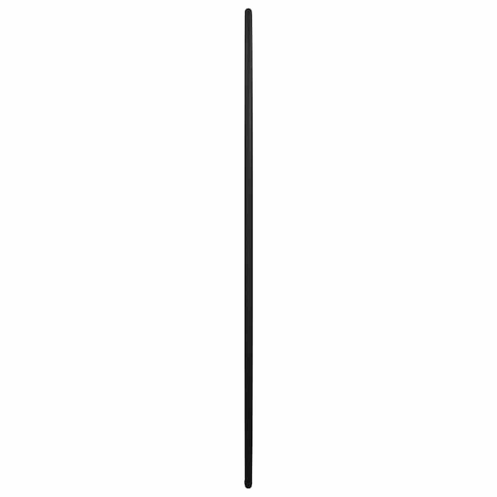 vidaXL Wall Mirror Black Ø 50 cm Round