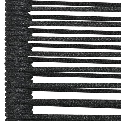 vidaXL 5 Piece Garden Dining Set Cotton Rope and Steel Black,  vidaXL 5 Piece Garden Dining Set Cotton Rope and Steel Black